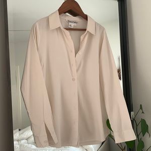 Wintersilks white/cream silk button down